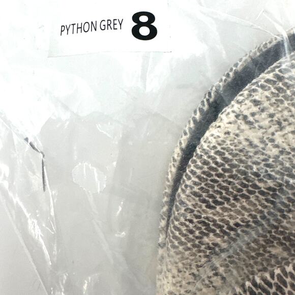 Solei Sea Women's Python Gray Thong Sandals Size 8 - Picture 4 of 9